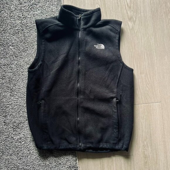 The north Face Fleece Vest Men’s XL Gray Outdoor Hiking Camping Fall Winter - Picture 1 of 6